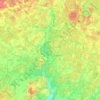 Топографическая карта Октябрьский район, высота, рельеф
