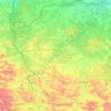 Топографическая карта Волынская область, высота, рельеф