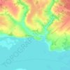 Топографическая карта Майкор, высота, рельеф
