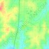 Топографическая карта Bowlegs, высота, рельеф