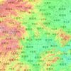 Топографическая карта 湖北省, высота, рельеф