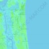 Топографическая карта Atlantic Beach, высота, рельеф