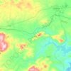 Топографическая карта Теба, высота, рельеф