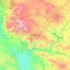 Топографическая карта Gila Wilderness, высота, рельеф