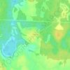Топографическая карта Кательна, высота, рельеф