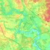 Топографическая карта Новодворский сельский Совет, высота, рельеф