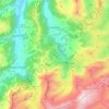 Топографическая карта Lauenen, высота, рельеф