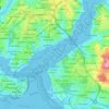 Топографическая карта Ускюдар, высота, рельеф
