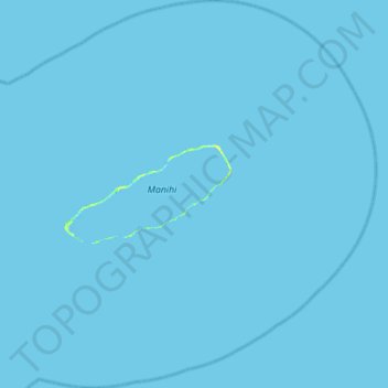 Топографическая карта Manihi, высота, рельеф
