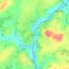Топографическая карта Enniscorthy, высота, рельеф