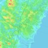 Топографическая карта North Hampton, высота, рельеф