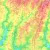 Топографическая карта Chalais, высота, рельеф