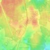 Топографическая карта Ерёмино, высота, рельеф