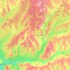Топографическая карта Моркинский район, высота, рельеф