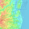Топографическая карта Abreu e Lima, высота, рельеф