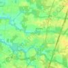 Топографическая карта Cranbury Township, высота, рельеф