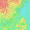Топографическая карта Севастьяновское сельское поселение, высота, рельеф