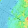 Топографическая карта Hudson Yards, высота, рельеф