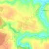 Топографическая карта Зарубы, высота, рельеф