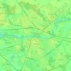Топографическая карта Кобрин, высота, рельеф