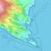 Топографическая карта Portofino, высота, рельеф