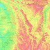 Топографическая карта Мёз, высота, рельеф