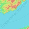 Топографическая карта Листвянское городское поселение, высота, рельеф