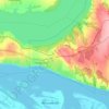 Топографическая карта городское поселение Междуреченск, высота, рельеф