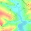 Топографическая карта Нижняя Крынка, высота, рельеф