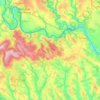 Топографическая карта Хотинский район, высота, рельеф