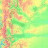 Топографическая карта Lago Argentino, высота, рельеф