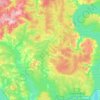 Топографическая карта Гайва, высота, рельеф