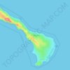 Топографическая карта Isla Natividad, высота, рельеф
