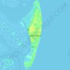 Топографическая карта Jekyll Island, высота, рельеф