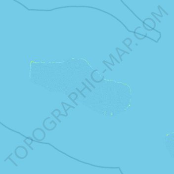 Топографическая карта Tahanea, высота, рельеф