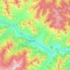 Топографическая карта Онгудайское сельское поселение, высота, рельеф