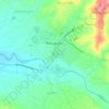 Топографическая карта Чохатаури, высота, рельеф