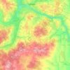 Топографическая карта Коптёвский сельский Совет, высота, рельеф