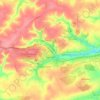 Топографическая карта Щигры, высота, рельеф