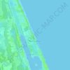 Топографическая карта Beverly Beach, высота, рельеф