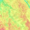 Топографическая карта Фариновский сельский Совет, высота, рельеф
