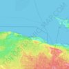Топографическая карта Государственный природный комплексный заказник "Лебяжий", высота, рельеф
