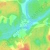 Топографическая карта Повадино, высота, рельеф