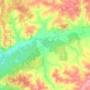 Топографическая карта Бяковское сельское поселение, высота, рельеф