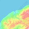 Топографическая карта Myponga Beach, высота, рельеф