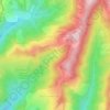 Топографическая карта Вардане-Верино, высота, рельеф