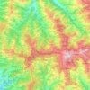Топографическая карта Shimla (urban), высота, рельеф