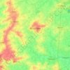 Топографическая карта Moorslede, высота, рельеф