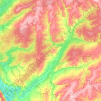 Топографическая карта Умяк, высота, рельеф