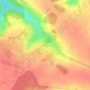 Топографическая карта Гуляй Поле, высота, рельеф